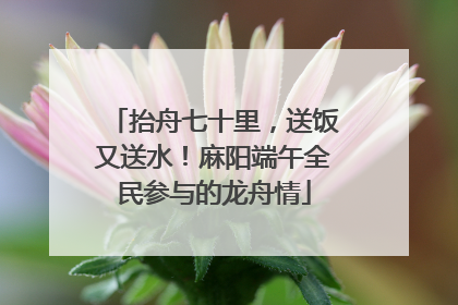 抬舟七十里，送饭又送水！麻阳端午全民参与的龙舟情