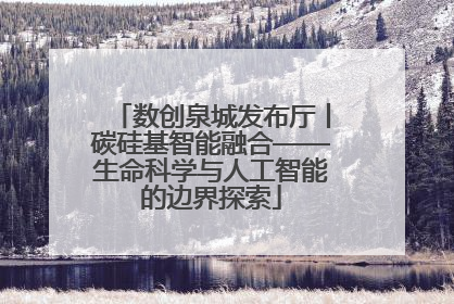 数创泉城发布厅丨碳硅基智能融合——生命科学与人工智能的边界探索