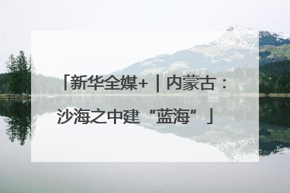 新华全媒+｜内蒙古：沙海之中建“蓝海”
