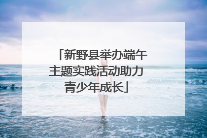 新野县举办端午主题实践活动助力青少年成长