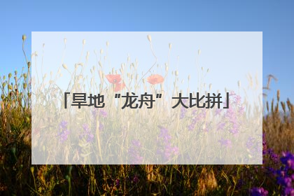 旱地“龙舟”大比拼