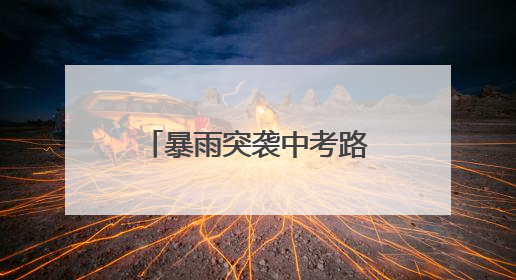 暴雨突袭中考路“警”色筑起“蓝色脊梁”护考3000余学子