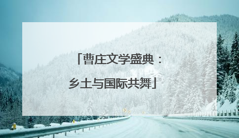 曹庄文学盛典：乡土与国际共舞