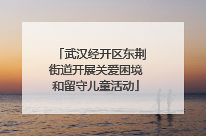 武汉经开区东荆街道开展关爱困境和留守儿童活动