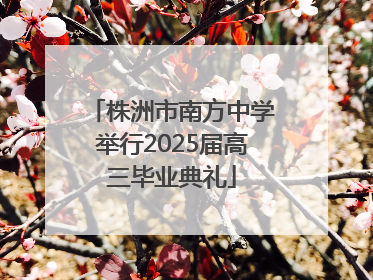 株洲市南方中学举行2025届高三毕业典礼
