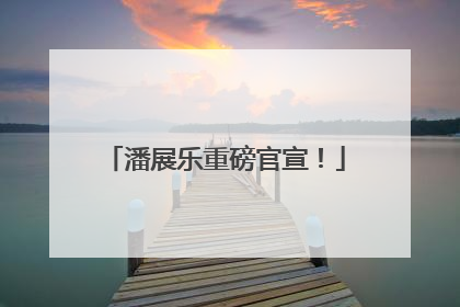 潘展乐重磅官宣！