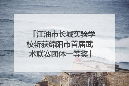 江油市长城实验学校斩获绵阳市首届武术联赛团体一等奖
