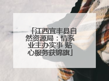 江西宜丰县自然资源局：情系业主办实事 贴心服务获锦旗