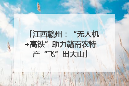 江西赣州：“无人机+高铁”助力赣南农特产“飞”出大山