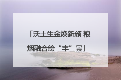 沃土生金焕新颜 粮烟融合绘“丰”景