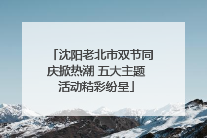 沈阳老北市双节同庆掀热潮 五大主题活动精彩纷呈