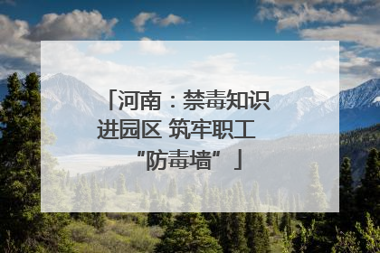 河南：禁毒知识进园区 筑牢职工“防毒墙”