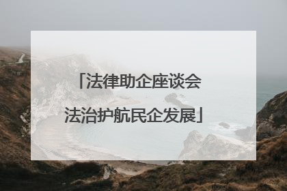 法律助企座谈会 法治护航民企发展