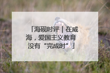 海砚时评｜在威海，爱国主义教育没有“完成时”