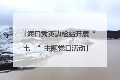 海口秀英边检站开展“七一”主题党日活动