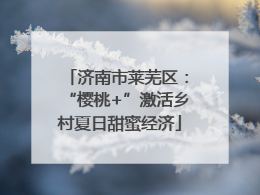 济南市莱芜区：“樱桃+”激活乡村夏日甜蜜经济
