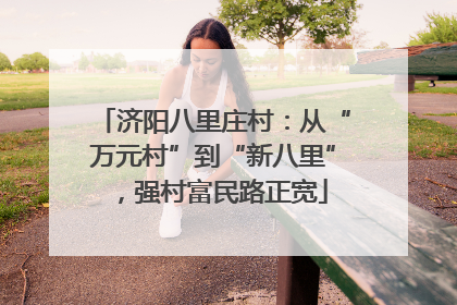 济阳八里庄村：从“万元村”到“新八里”，强村富民路正宽