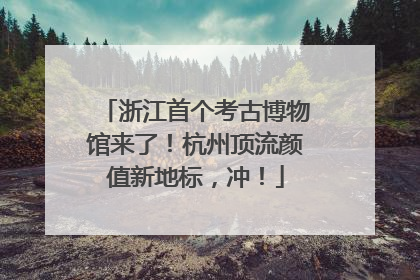 浙江首个考古博物馆来了！杭州顶流颜值新地标，冲！