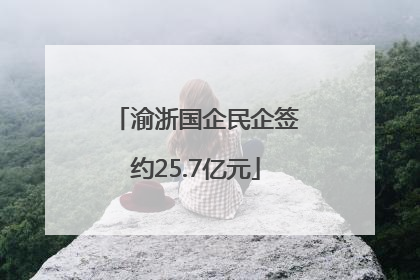 渝浙国企民企签约25.7亿元