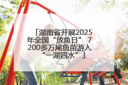 湖南省开展2025年全国“放鱼日” 7200多万尾鱼苗游入“一湖四水”