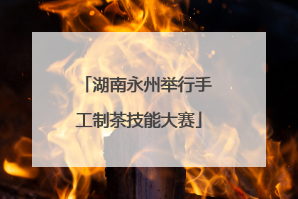 湖南永州举行手工制茶技能大赛