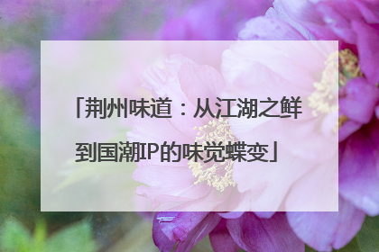 荆州味道：从江湖之鲜到国潮IP的味觉蝶变