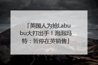 英国人为抢Labubu大打出手！泡泡玛特：暂停在英销售