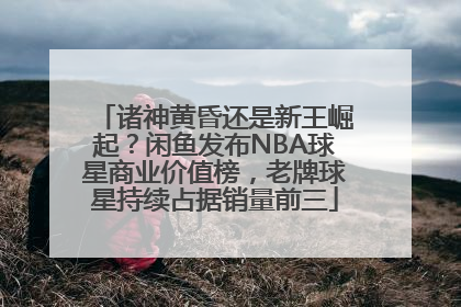 诸神黄昏还是新王崛起？闲鱼发布NBA球星商业价值榜，老牌球星持续占据销量前三