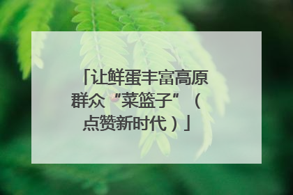 让鲜蛋丰富高原群众“菜篮子”（点赞新时代）