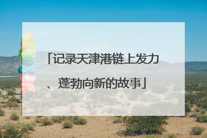 记录天津港链上发力、蓬勃向新的故事