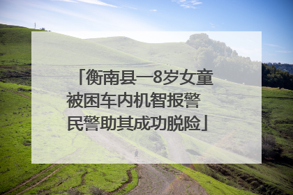衡南县一8岁女童被困车内机智报警 民警助其成功脱险