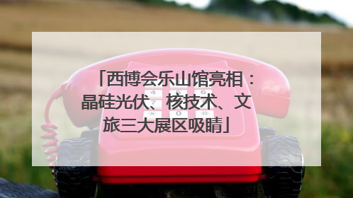 西博会乐山馆亮相：晶硅光伏、核技术、文旅三大展区吸睛