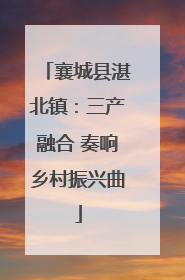 襄城县湛北镇：三产融合 奏响乡村振兴曲