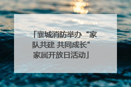 襄城消防举办“家队共建 共同成长”家属开放日活动
