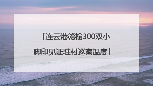 连云港赣榆300双小脚印见证驻村巡察温度