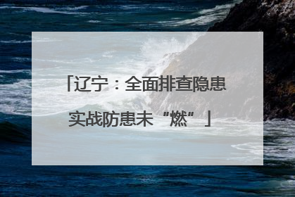 辽宁：全面排查隐患 实战防患未“燃”