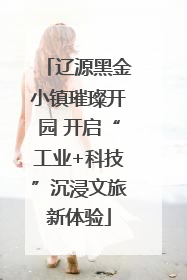辽源黑金小镇璀璨开园 开启“工业+科技”沉浸文旅新体验