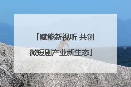 赋能新视听 共创微短剧产业新生态
