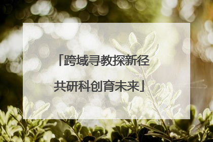 跨域寻教探新径 共研科创育未来