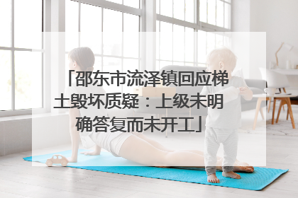 邵东市流泽镇回应梯土毁坏质疑：上级未明确答复而未开工