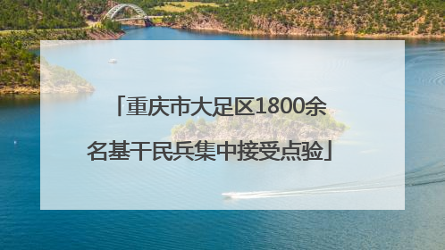 重庆市大足区1800余名基干民兵集中接受点验