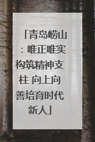 青岛崂山：唯正唯实构筑精神支柱 向上向善培育时代新人