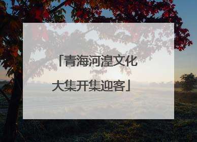 青海河湟文化大集开集迎客