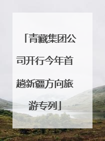 青藏集团公司开行今年首趟新疆方向旅游专列