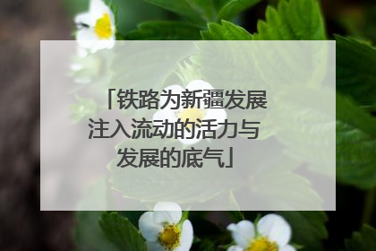 铁路为新疆发展注入流动的活力与发展的底气