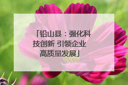 铅山县：强化科技创新 引领企业高质量发展
