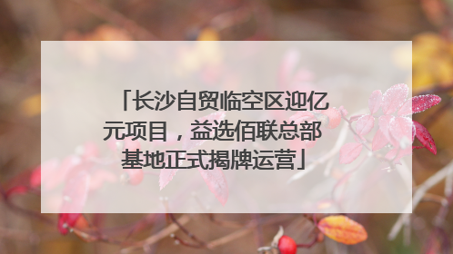 长沙自贸临空区迎亿元项目，益选佰联总部基地正式揭牌运营