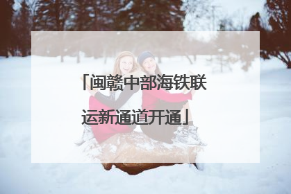 闽赣中部海铁联运新通道开通
