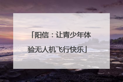 阳信：让青少年体验无人机飞行快乐