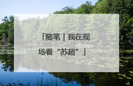 随笔｜我在现场看“苏超”
